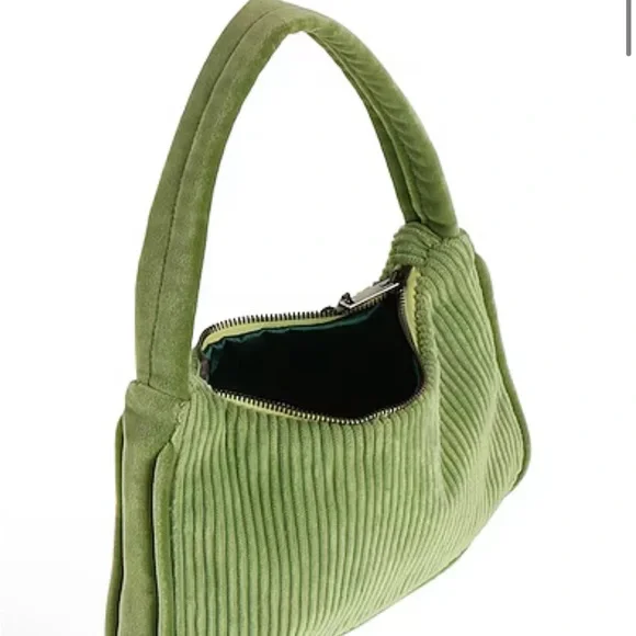 LE DAF Green Corduroy Women's Bag NWT